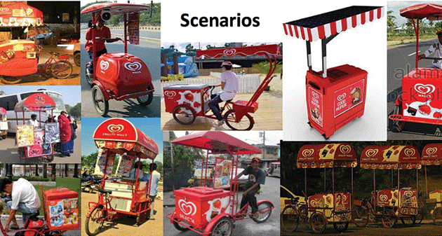 ice cream cart design